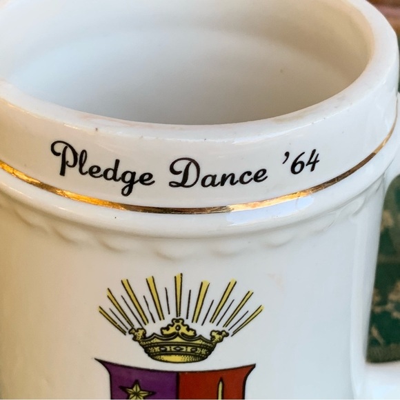Vintage Alpha Epsilon Sigma Fraternity 1964 Pledge Dance Coffee Mug Beer Stein - Picture 2 of 5